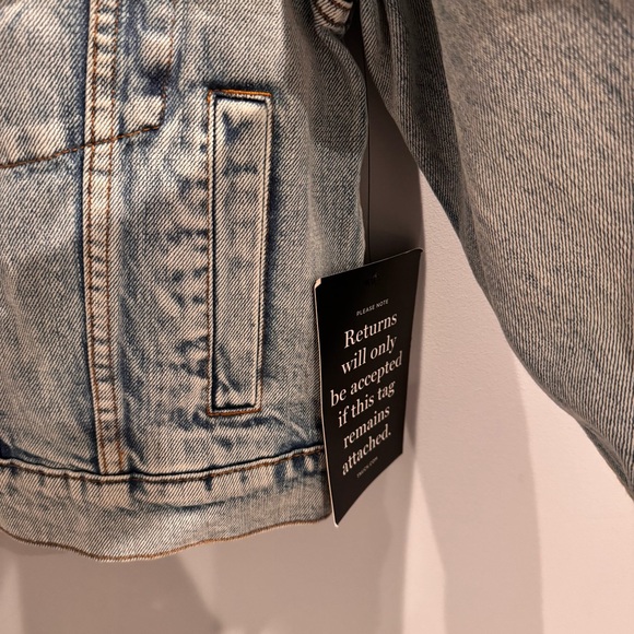 NWT Tuckernuck Denim Archie Jacket in Acid Wash, Size S - Picture 12 of 16
